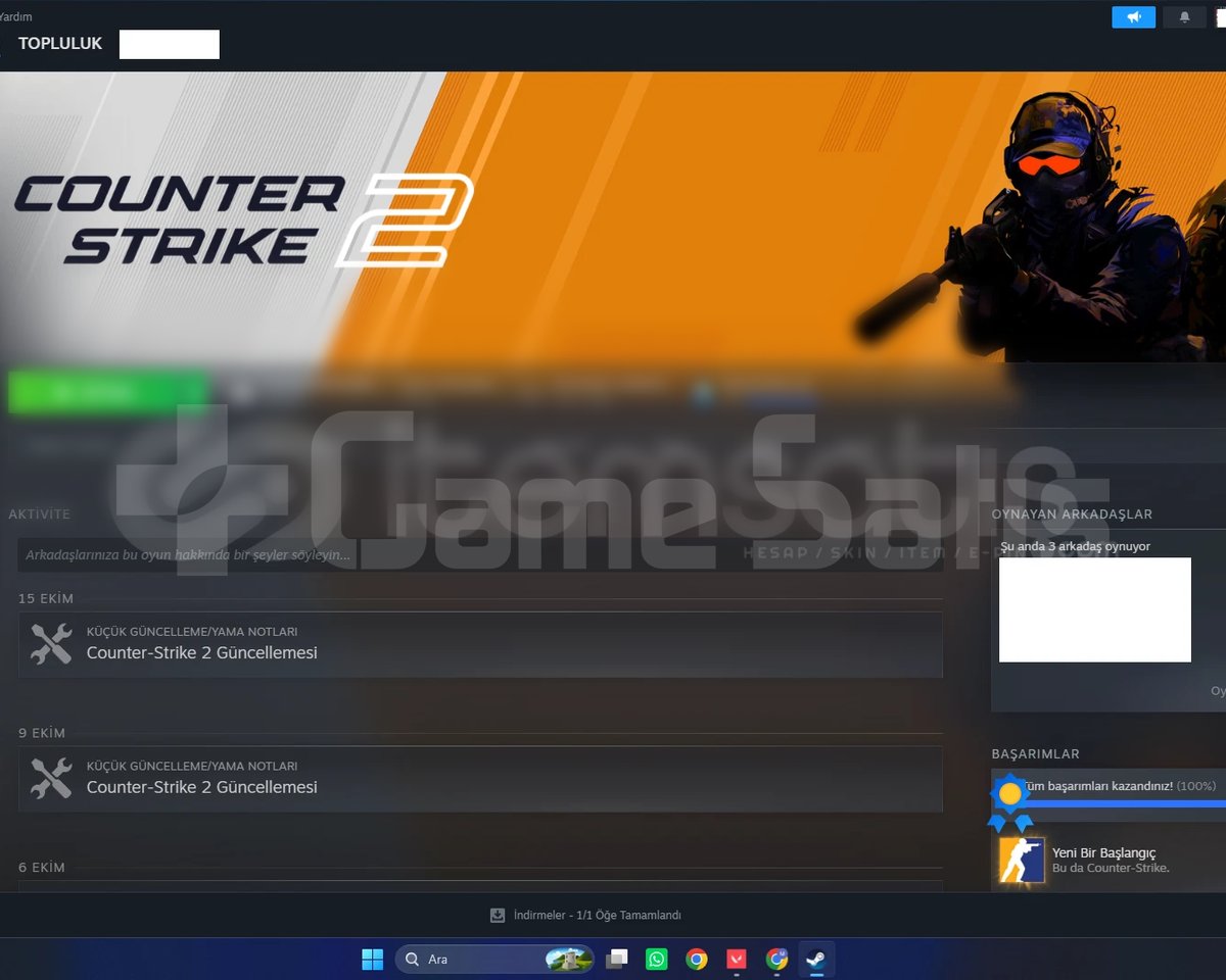 STEAM 11 LEVEL|723+ SAAT CS2 |CS2 SEÇKİN