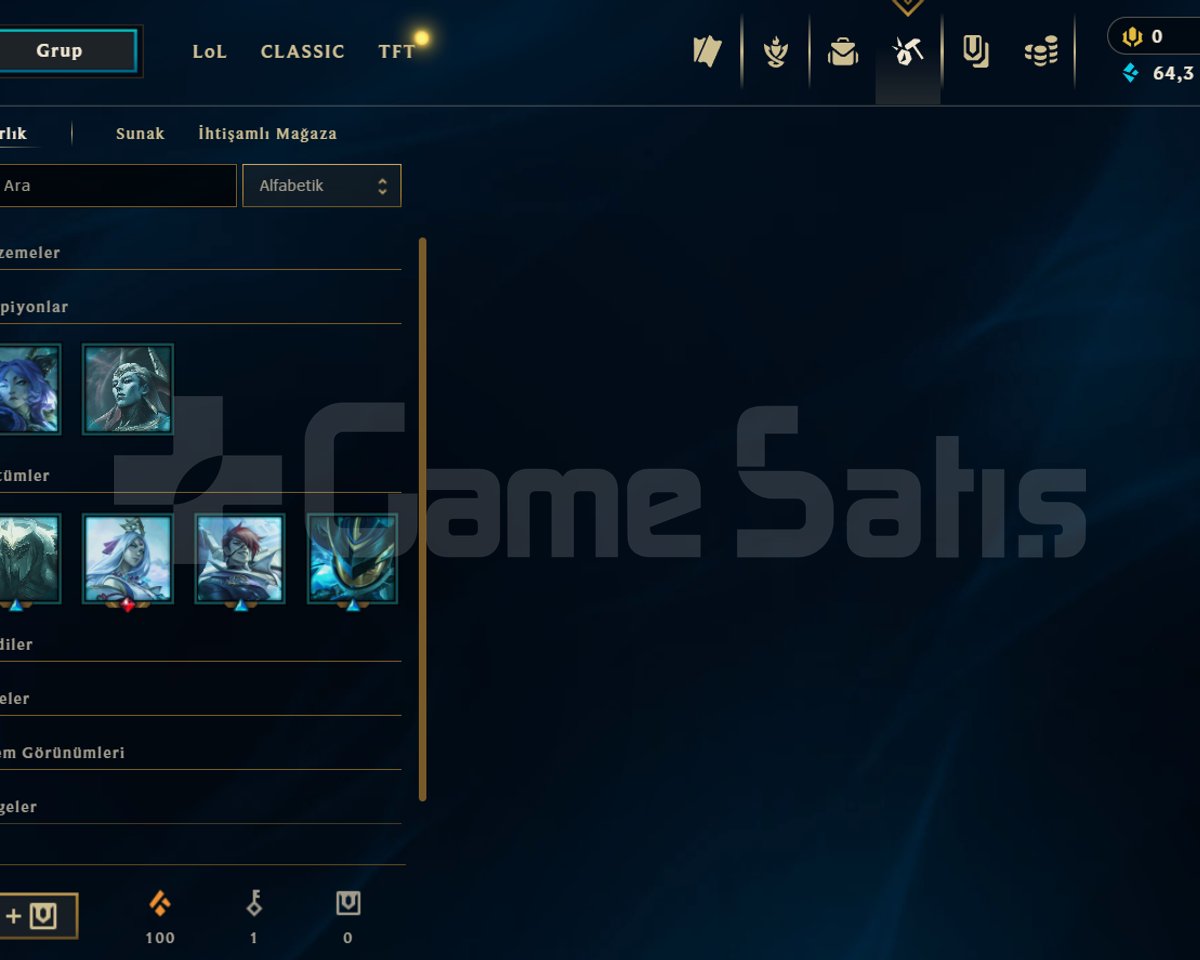 LOL TR UNRANKED 66 SV TERTEMİZ HESAP