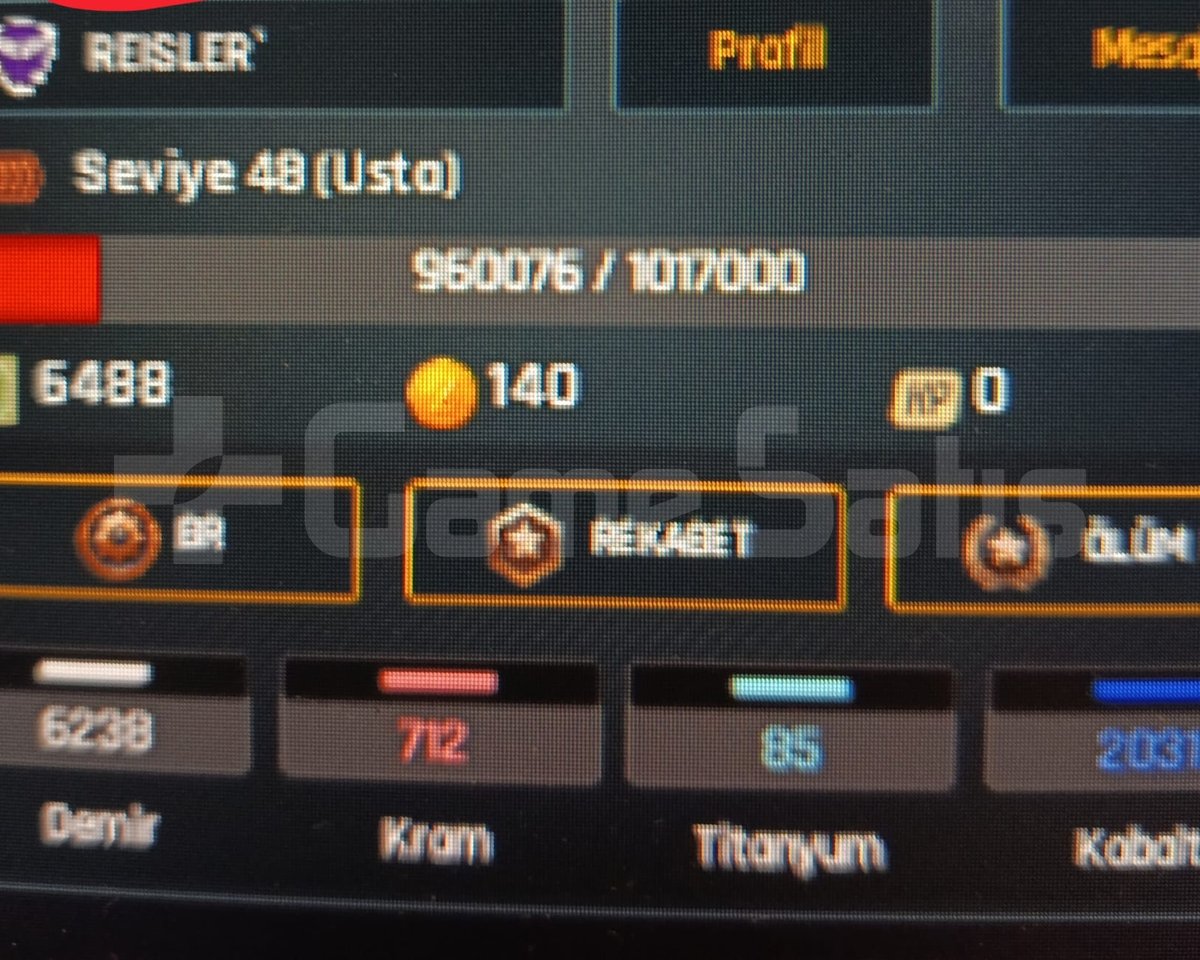 48 LVL USTA RÜTBELİ DOLU DOLU HESAP