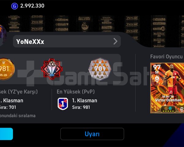 DÜNYA 981 YZ 701 SIRALAMA ROZETLİ