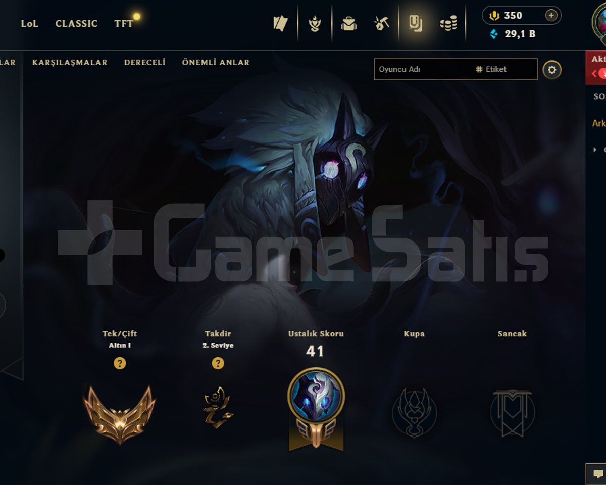 EUW GOLD 1 67 WR +30 LP ACC