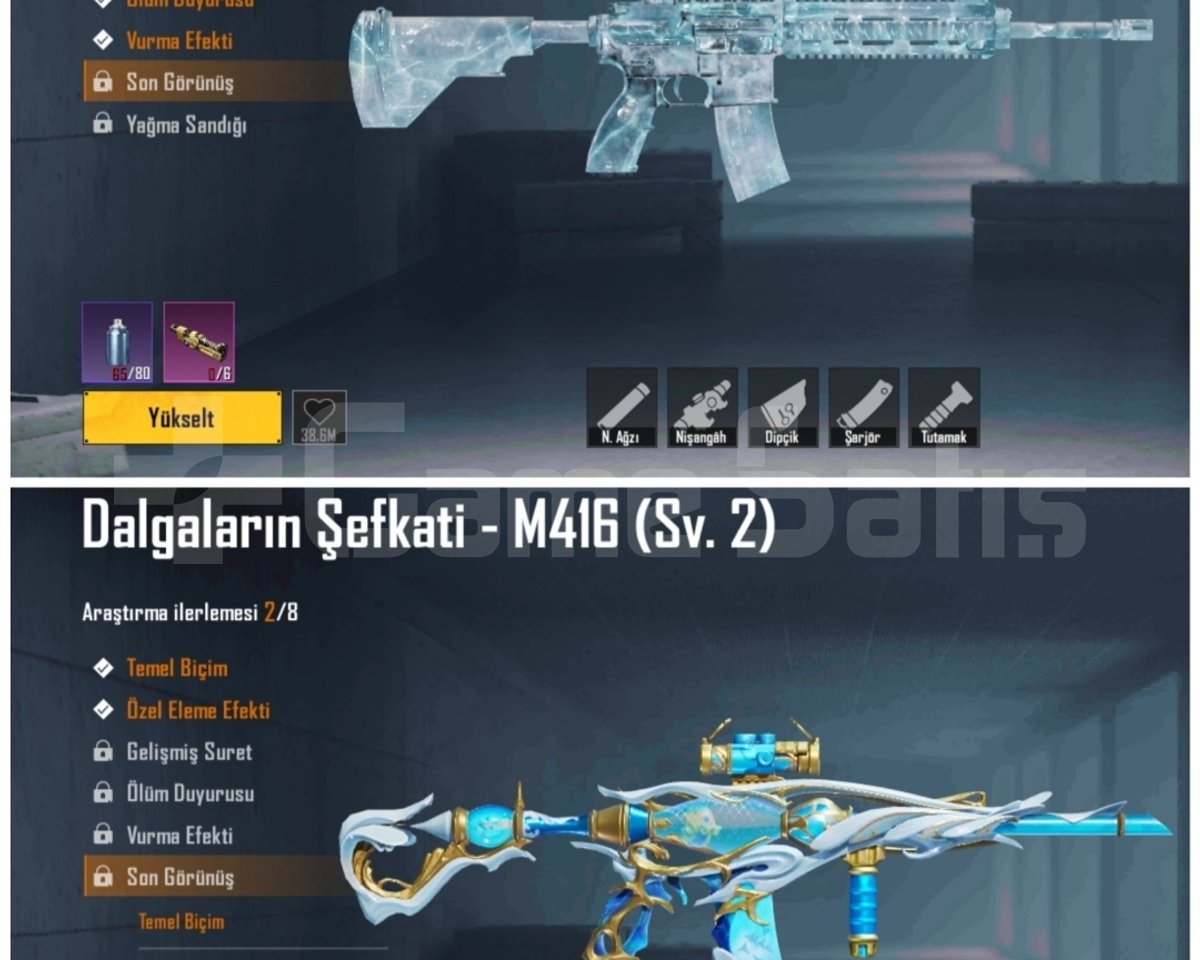 ÇİFT M4 BUZ 5 LVL SU M4 2 LVL 59 DS
