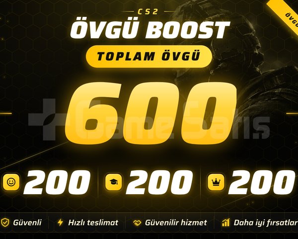 600 CS2 ÖVGÜ BOOST YEŞİL GÜVEN FAKTÖRÜ