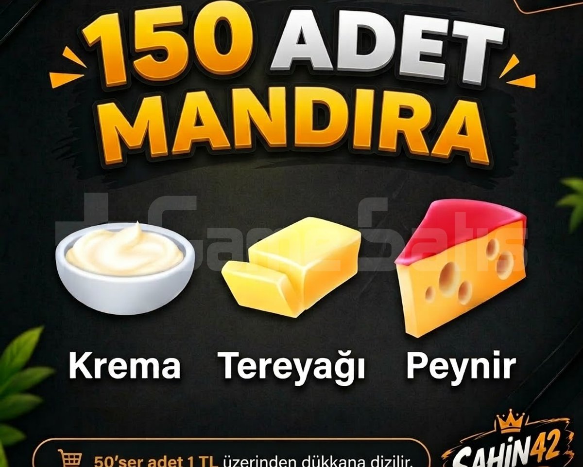 150 ADET MANDIRA MALZEMELERİ