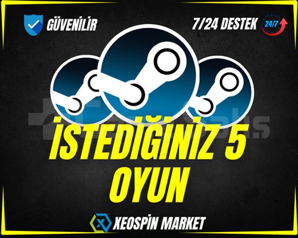 İstediğiniz 5 Oyun OTOMATİK TESLİMAT