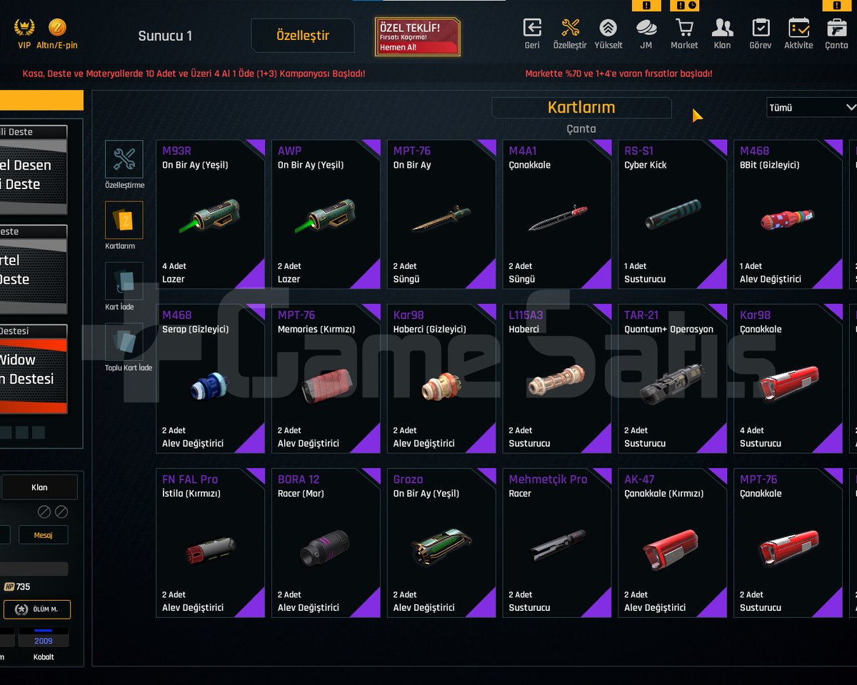 4 SINIRSIZ + EŞSİZ ELİT + 50K ZA HARCADI