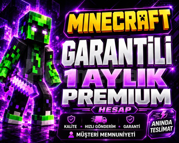 Oto Teslim | 1 Aylık Minecraft Premium | Garanti