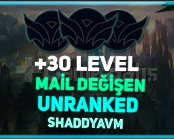 TR + 30+ LEVEL + FRESH UNRANKED + 20K+