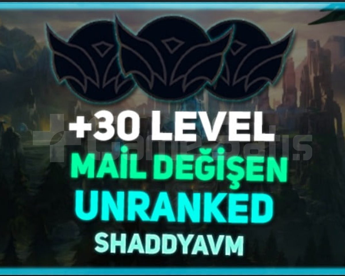 TR + 30+ LEVEL + FRESH UNRANKED + 20K+