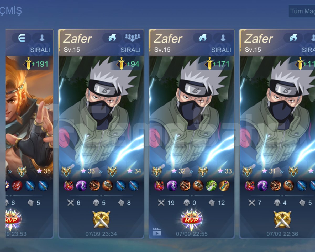 Mlbb Elo bost yapıyorum 150 yıldız rahat