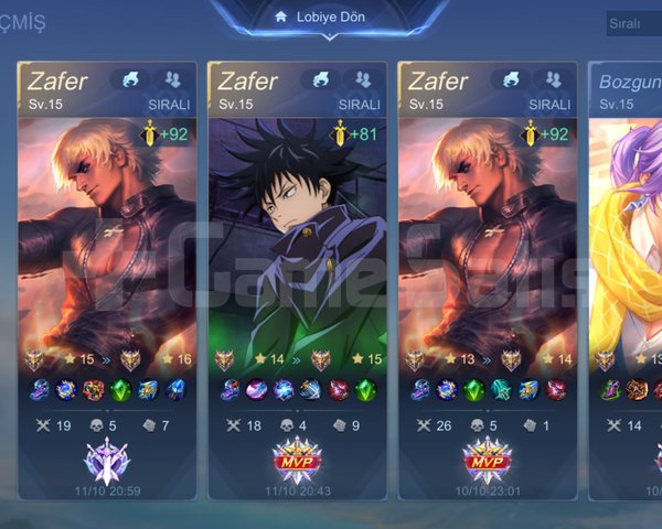 Mlbb Elo bost yapıyorum 150 yıldız rahat