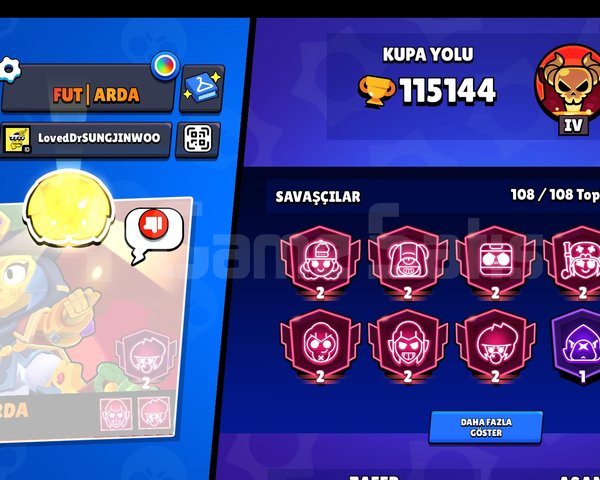 115K KUPA | 108 KARAKTER | 500 KOSTÜM
