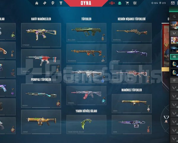 İlk sahibinden bol skinli valo ve lol he