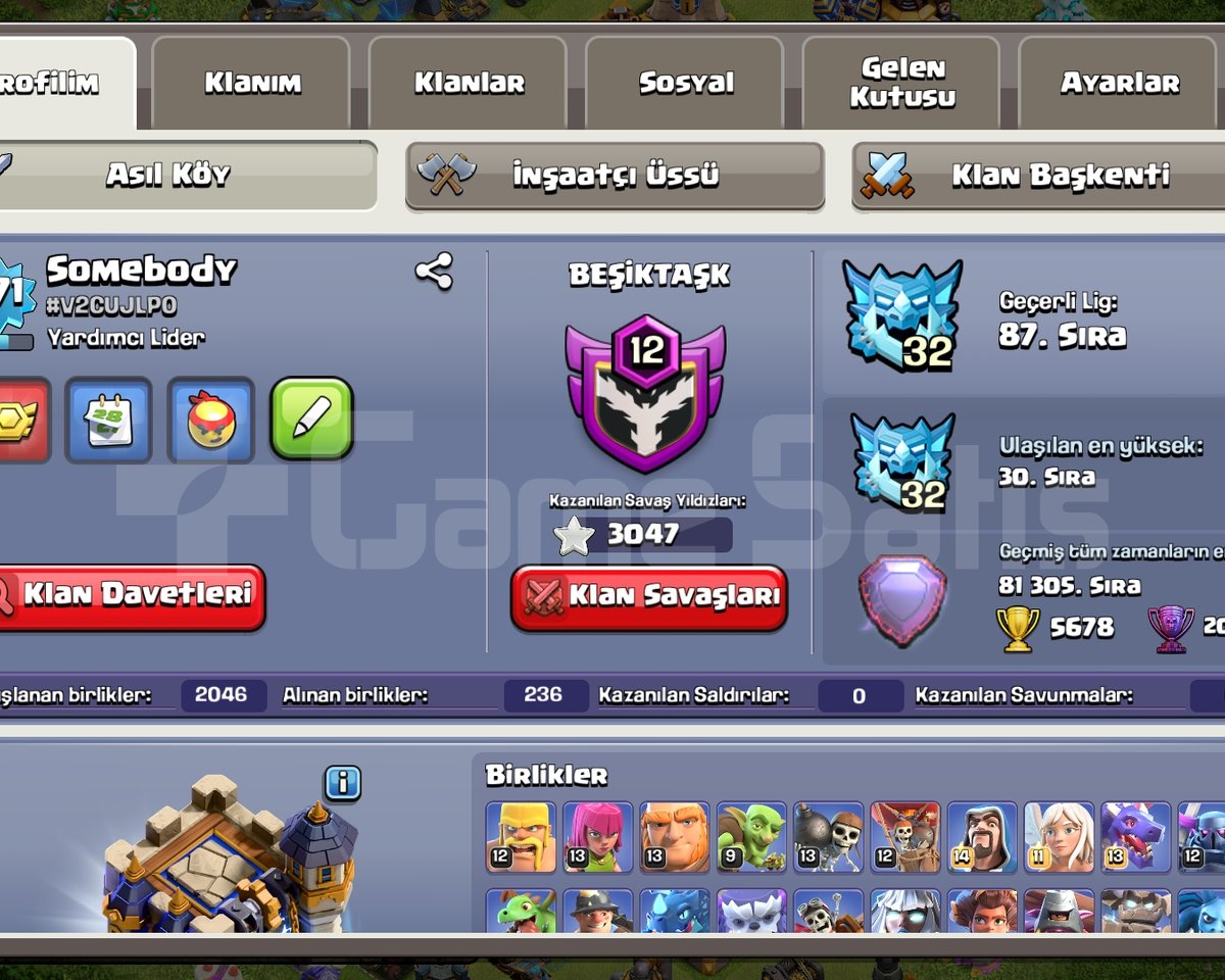 Hazır oyun, 1 klan + 6 hesap satılık