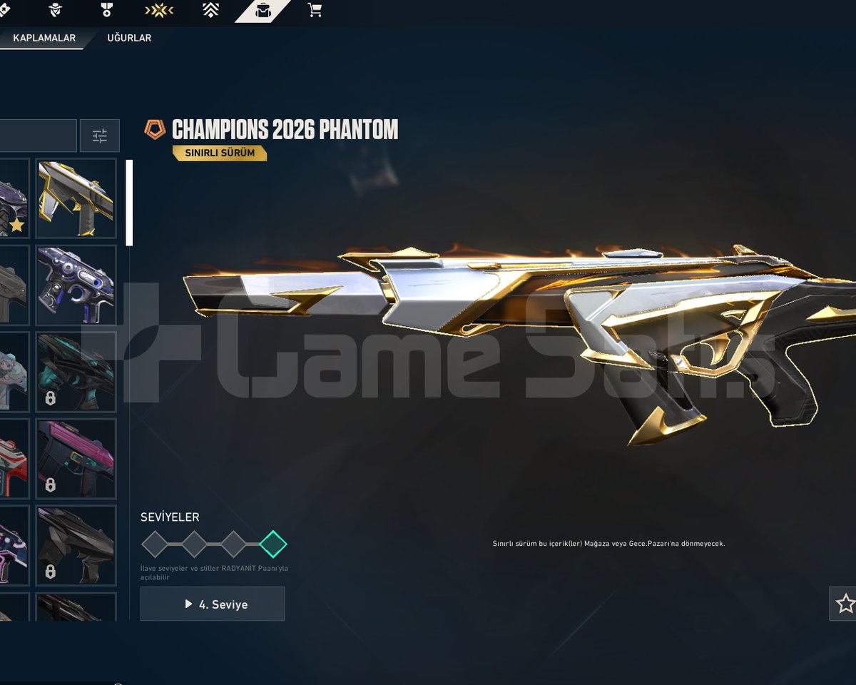 Champions Skinleri,20000 + VP Yatırılmış