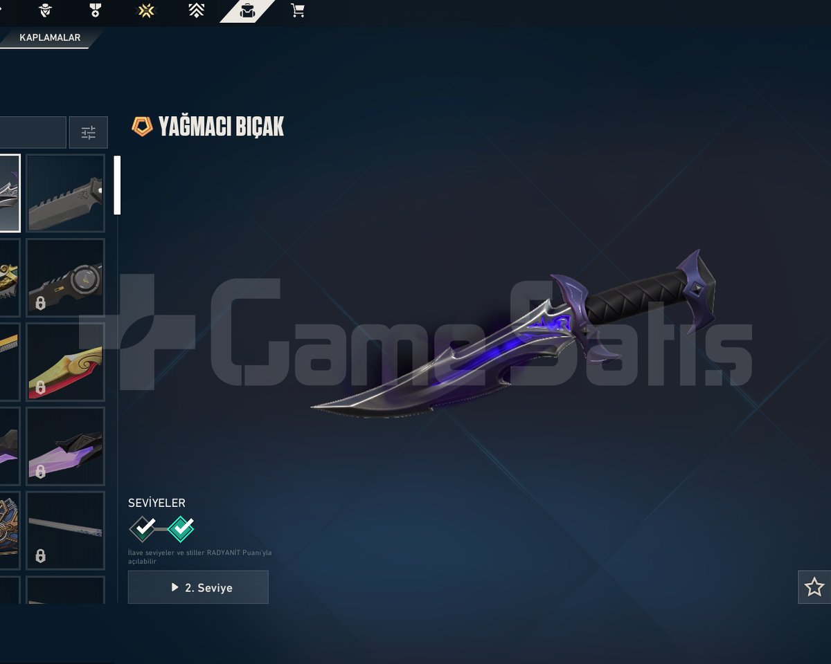 Yağmacı Bıçak, Kaos Vandal, 15+ Skin