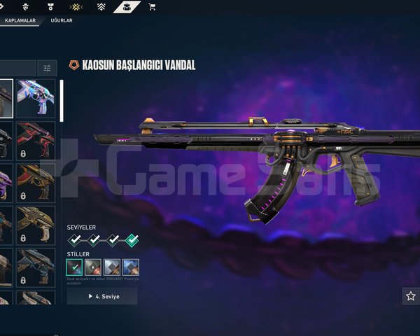 Yağmacı Bıçak, Kaos Vandal, 15+ Skin