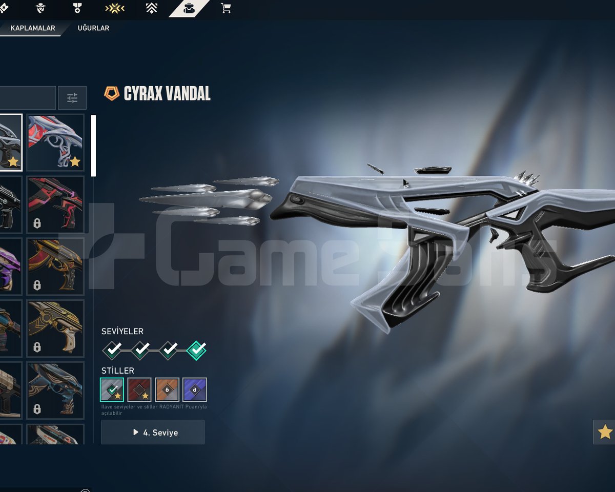 5 Tane Vpli Skin, Vandallar, Bıçaklar