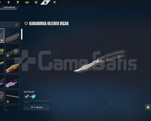Karaborsa Kelebek Bıçaklı, 17 Level