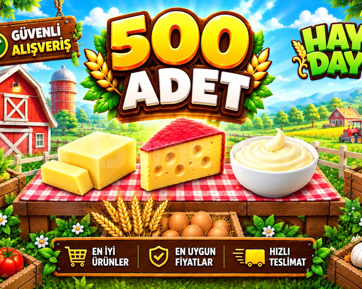 500 Adet Seçeceğiniz Mandıra Ürünleri