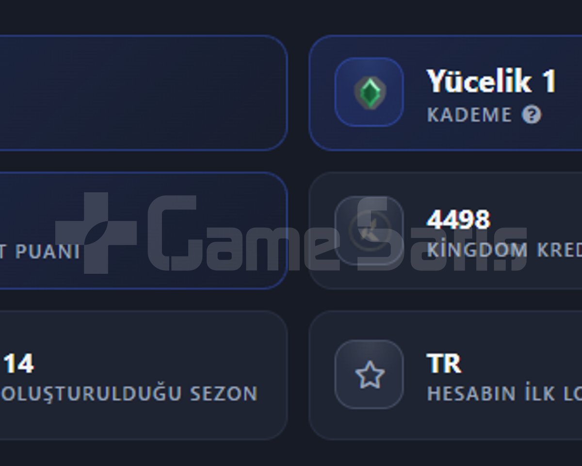 Skinli Dolu Yücelik 1 Satılık Valorant