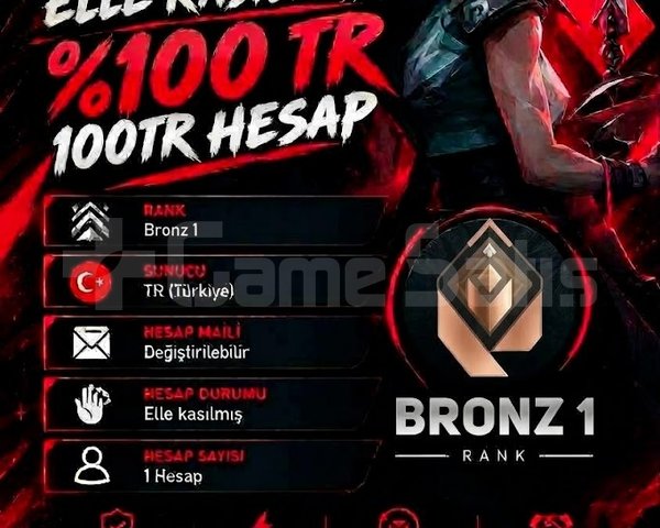 TR + BRONZ 1 + MAİL DEĞİŞEN +DÜŞÜK MMR