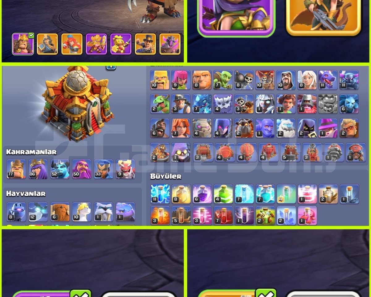 MAX SAVUNMA!! ÇOK UYGUN!! TH16 MAX HESAP