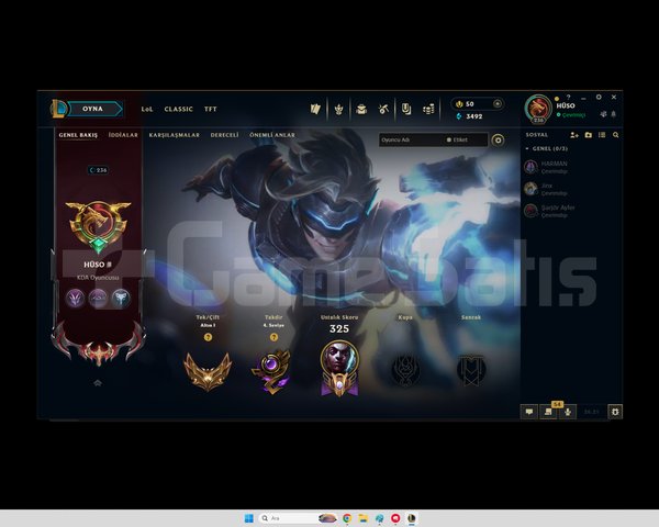 Valorant+Lol hesabı