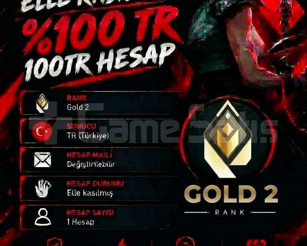 TR + GOLD 2 + MAİL DEĞİŞEN +DÜŞÜK MMR