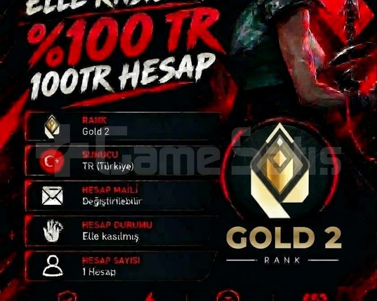 TR + GOLD 2 + MAİL DEĞİŞEN +DÜŞÜK MMR