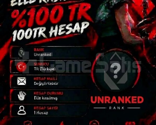 TR + UNRANKED + MAİL DEĞİŞEN +DÜŞÜK MMR