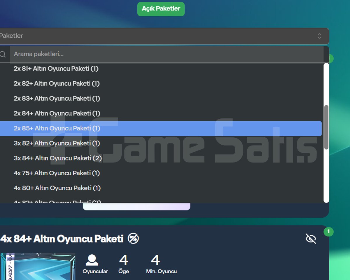 FC27 PS5 HESABI PAKETLERİ HAZIR WEB APP