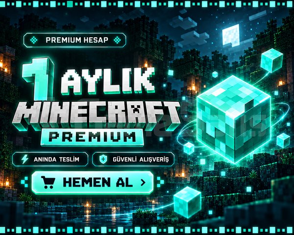 Oto Teslim | 1 Aylık Minecraft Premium | Garanti