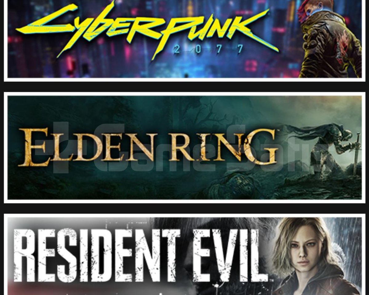 Cyberpunk +Elden Ring +RE Requiem