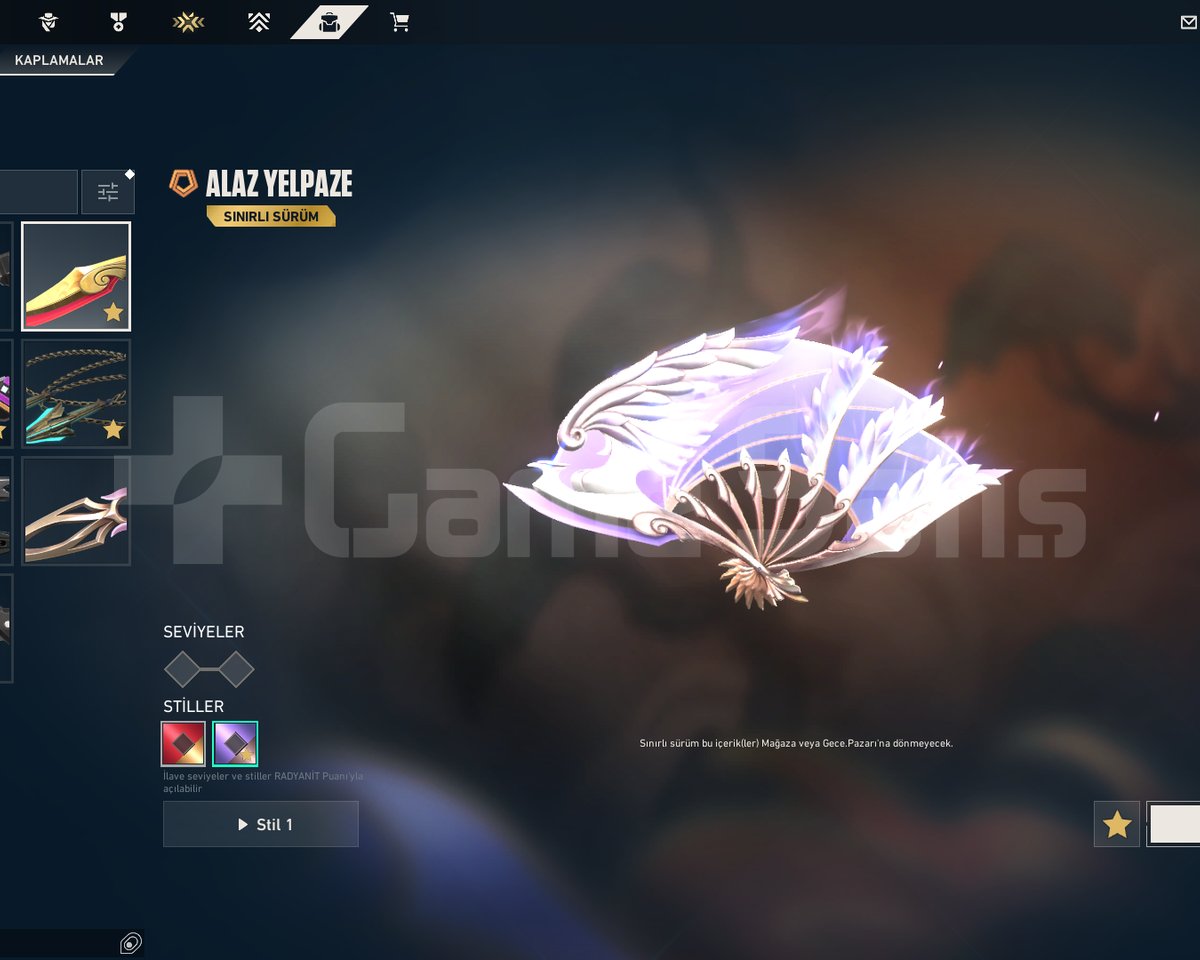 alaz yelpaze champ 25 set hesap satılık