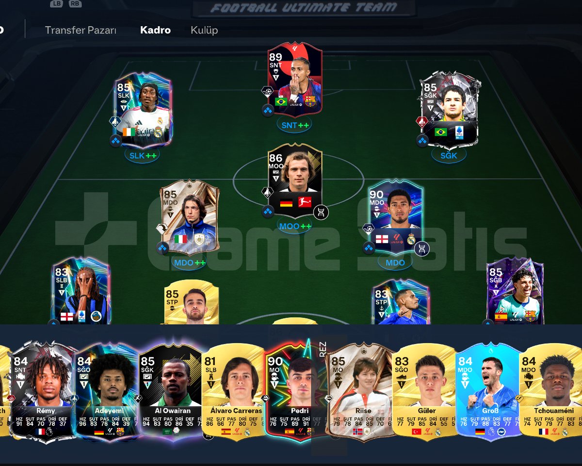 FC 27 PC HESABI POTM RAPHİNHA WEB TRANSF