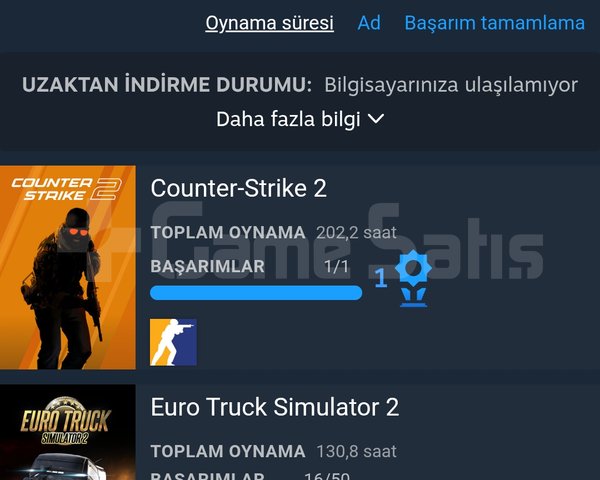 197 oyunlu hesap ve 5.70 dolar bakiyeli