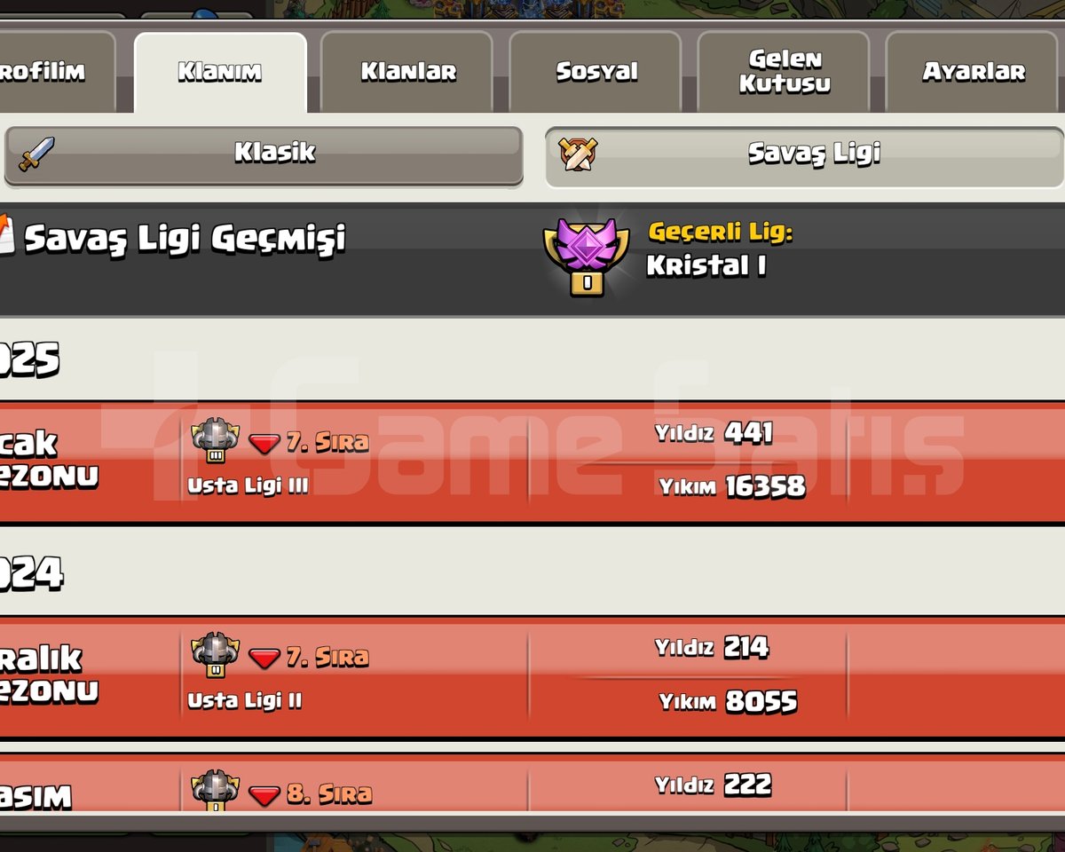 23 lvl savaşcı klanı başkent max