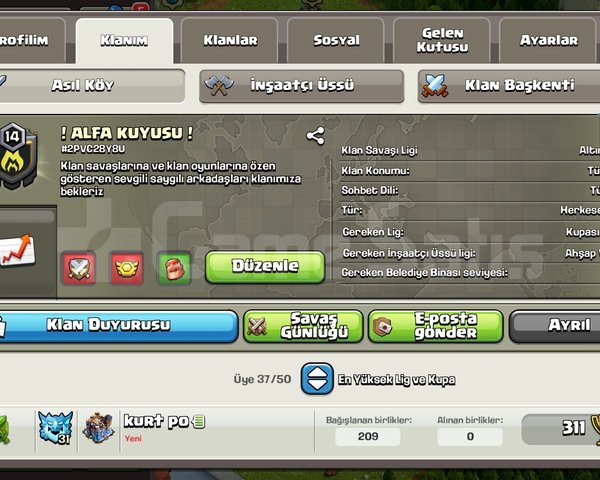 14 lvl türk isimli klan