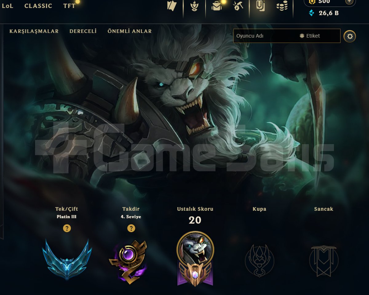 EUW / PLAT 3 / 5 SKİN - 25 HERO