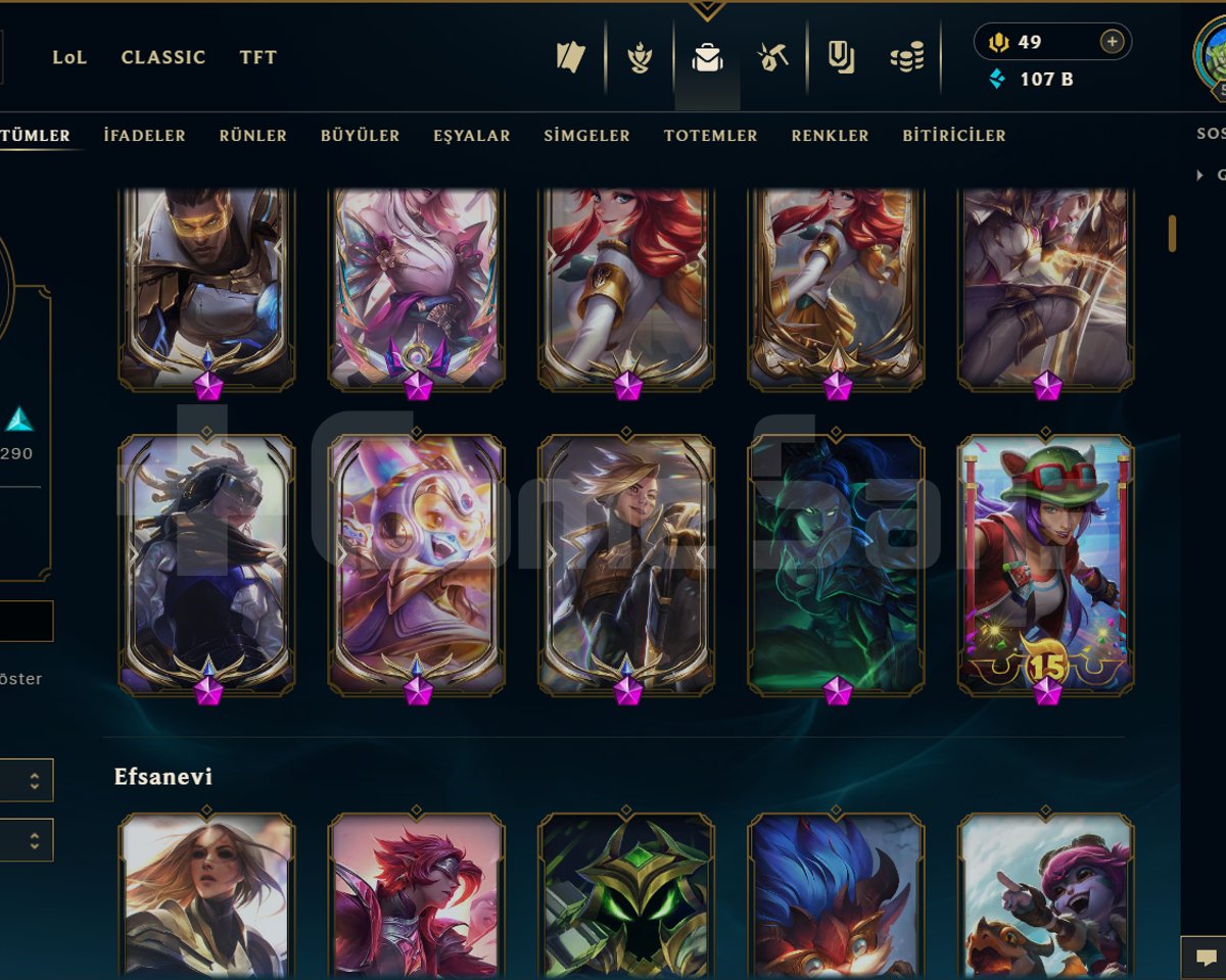 EUW / 536 LEVEL / 506 SKİN / FUL HERO
