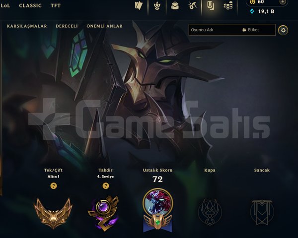 EUW / GOLD 1 / 10 SKİN - 63 HERO