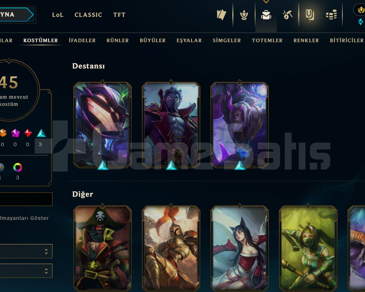 EUW / GOLD 1 / 4 SKİN - 63 HERO