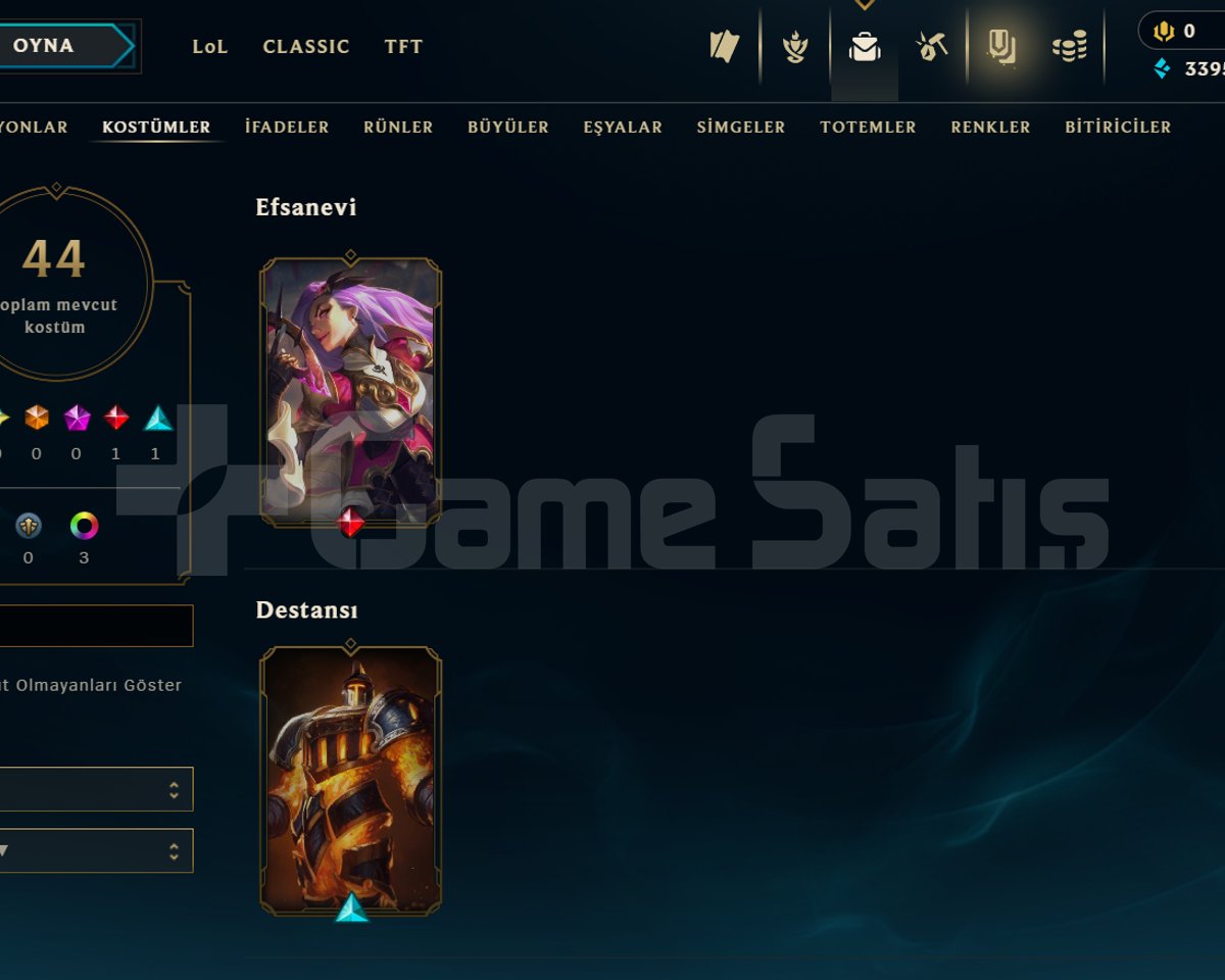 EUW / GÜMÜŞ 1 / 3 SKİN - 36 HERO