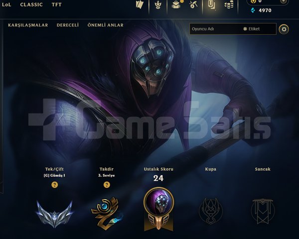 EUW / GÜMÜŞ 1 / 3 SKİN - 36 HERO