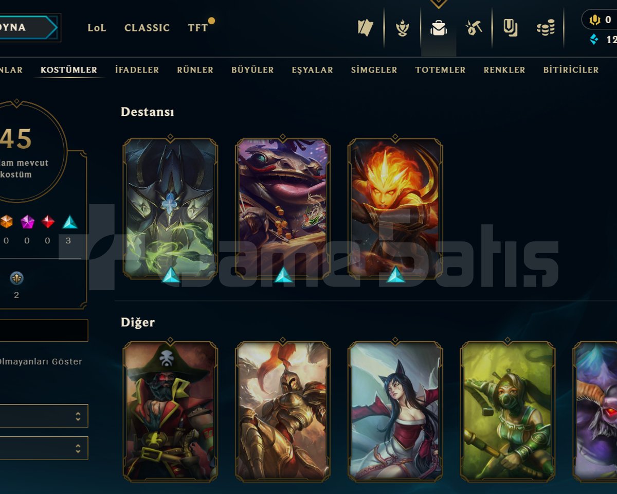 EUW / GÜMÜŞ 2 / 4 SKİN - 46 HERO