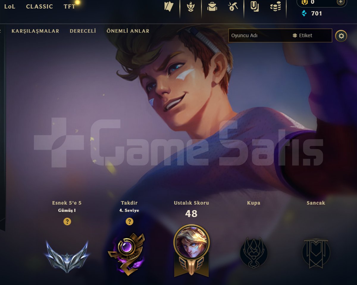 EUW / GÜMÜŞ 3 / 3 SKİN - 50 HERO