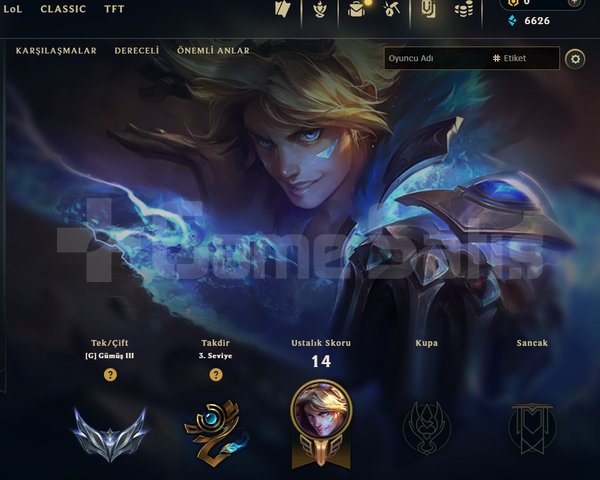 EUW / GÜMÜŞ 3 / 44 HERO - 32 LEVEL