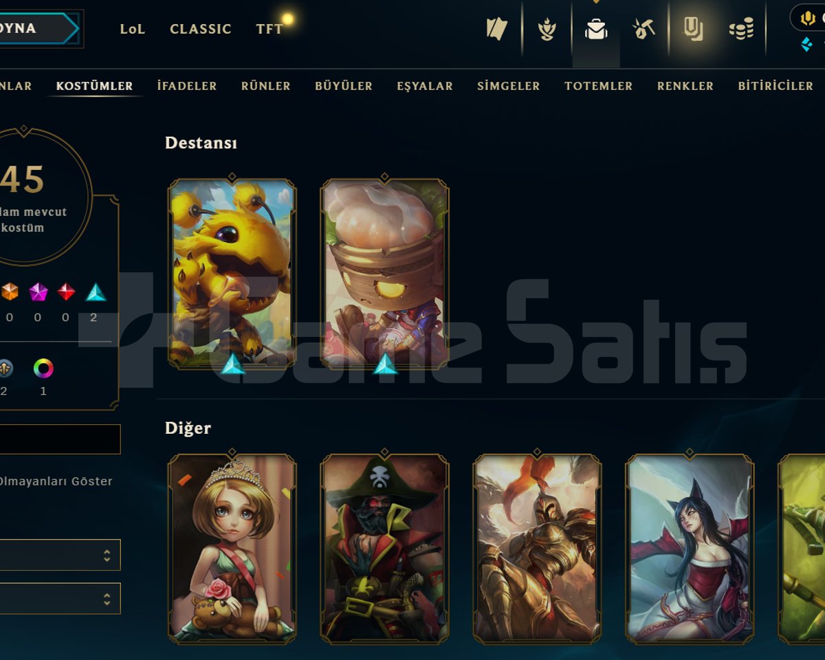 EUW / GÜMÜŞ 3 / 4 SKİN - 42 HERO