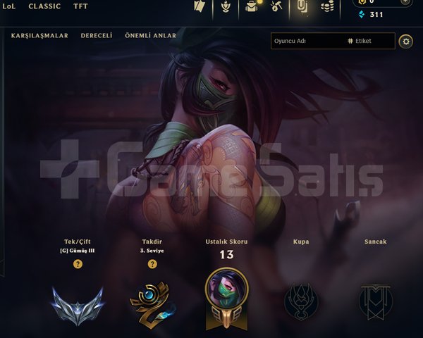 EUW / GÜMÜŞ 3 / 2 SKİN - 34 HERO